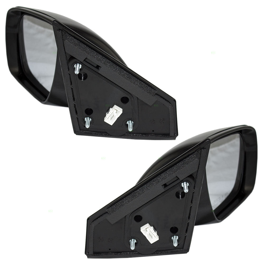 Brock Replacement Set Driver and Passenger Power Side View Mirrors Heated Signal Ready-to-Paint Compatible with 2013-2016 Santa Fe Sport 87610-4Z005 87620-4Z005
