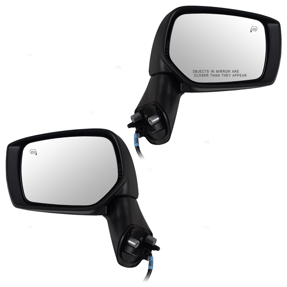 Brock Replacement Pair Set Power Side View Mirrors Heated Signal Compatible with Impreza XV Crosstrek & Hybrid WRX 91036VA051 91036VA041
