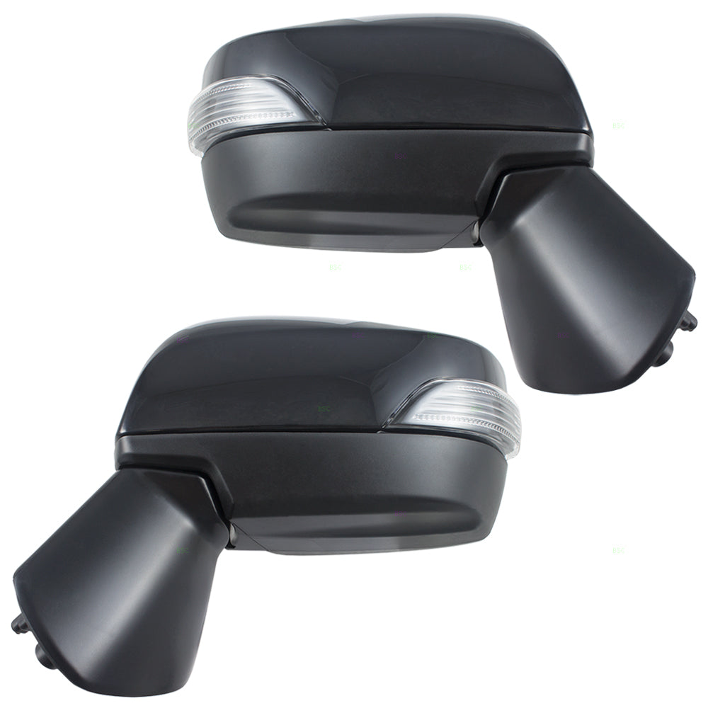 Brock Replacement Pair Set Power Side View Mirrors Heated Signal Compatible with Impreza XV Crosstrek & Hybrid WRX 91036VA051 91036VA041