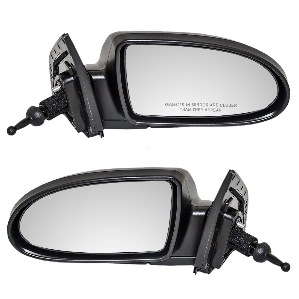 Manual Mirror for 2006-2009 Accent Sedan 876101E010 Set