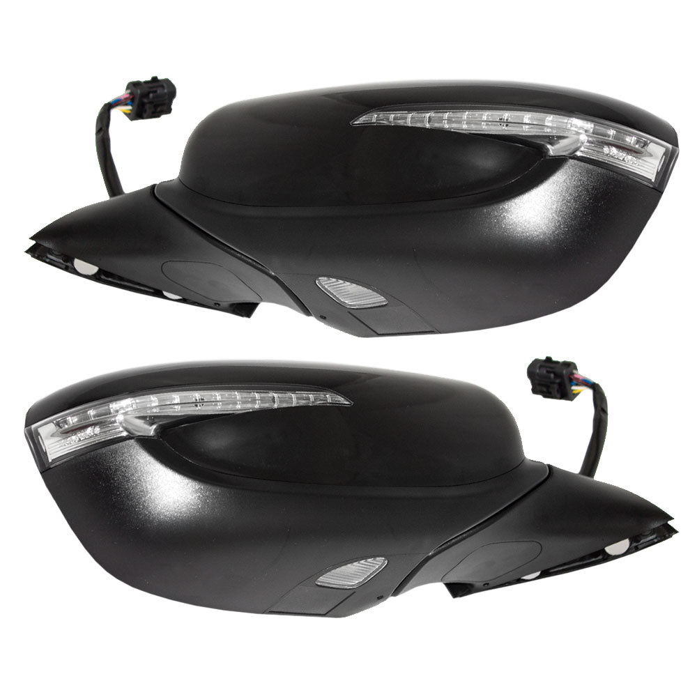 Power Mirror for 2014-2016 Forte Turn Signal Indicator Puddle Lamp Heated Power Fold for 2014-2016 Forte5 for 2016 Forte Koup 87610A7280 Set KI1320184