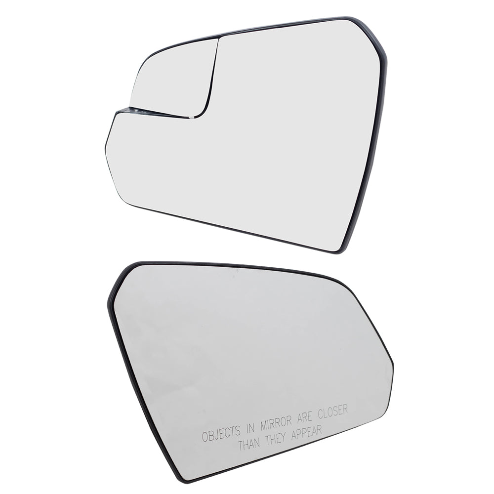 Brock Replacement Pair Mirror Glass w/ Bases Heated compatible with 15-19 Sonata