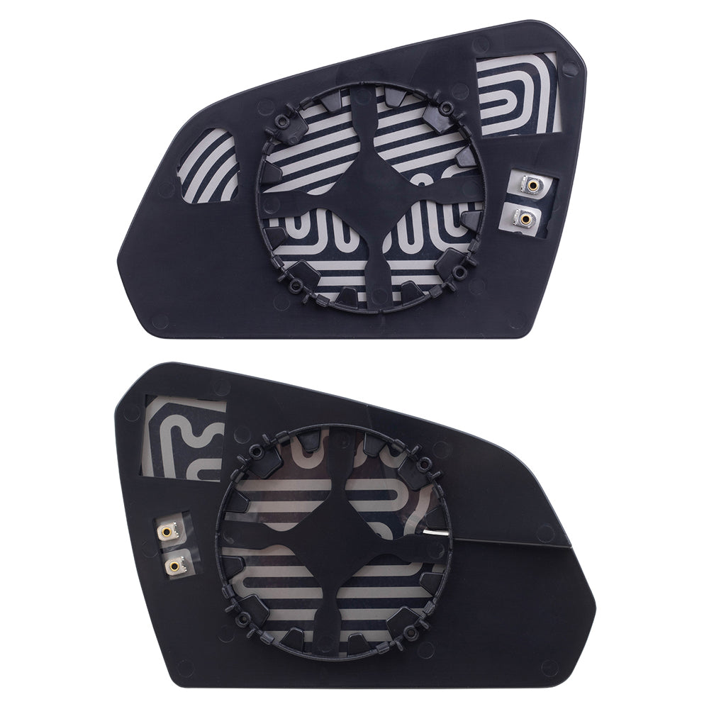 Brock Replacement Pair Mirror Glass w/ Bases Heated compatible with 15-19 Sonata