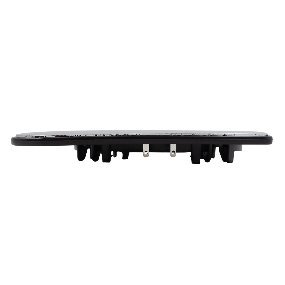 Brock Replacement Passenger Mirror Glass w/ Base Heated compatible with 15-19 Sonata