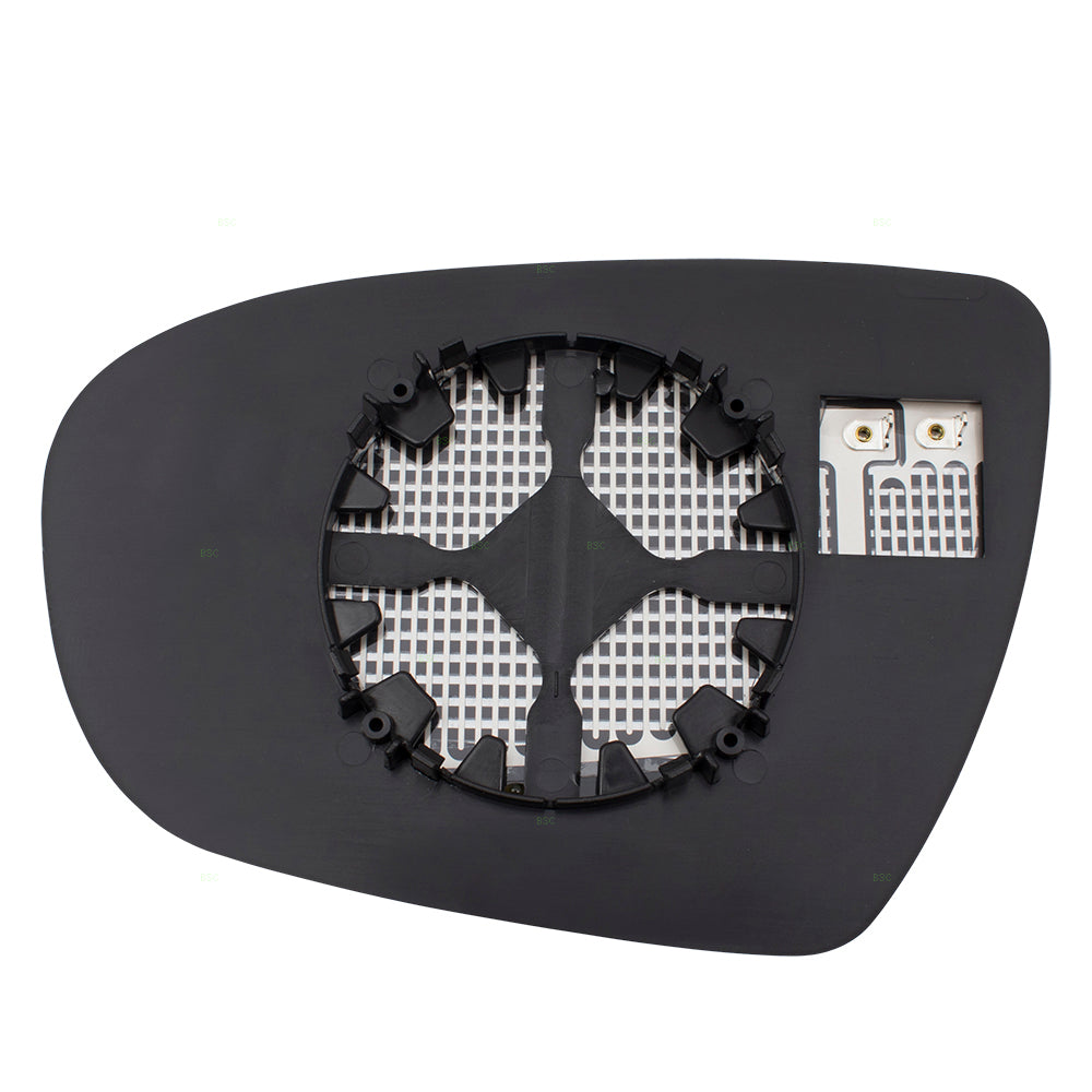 Brock Replacement Passengers Side View Mirror Glass & Base Heated compatible with Optima 876212T110