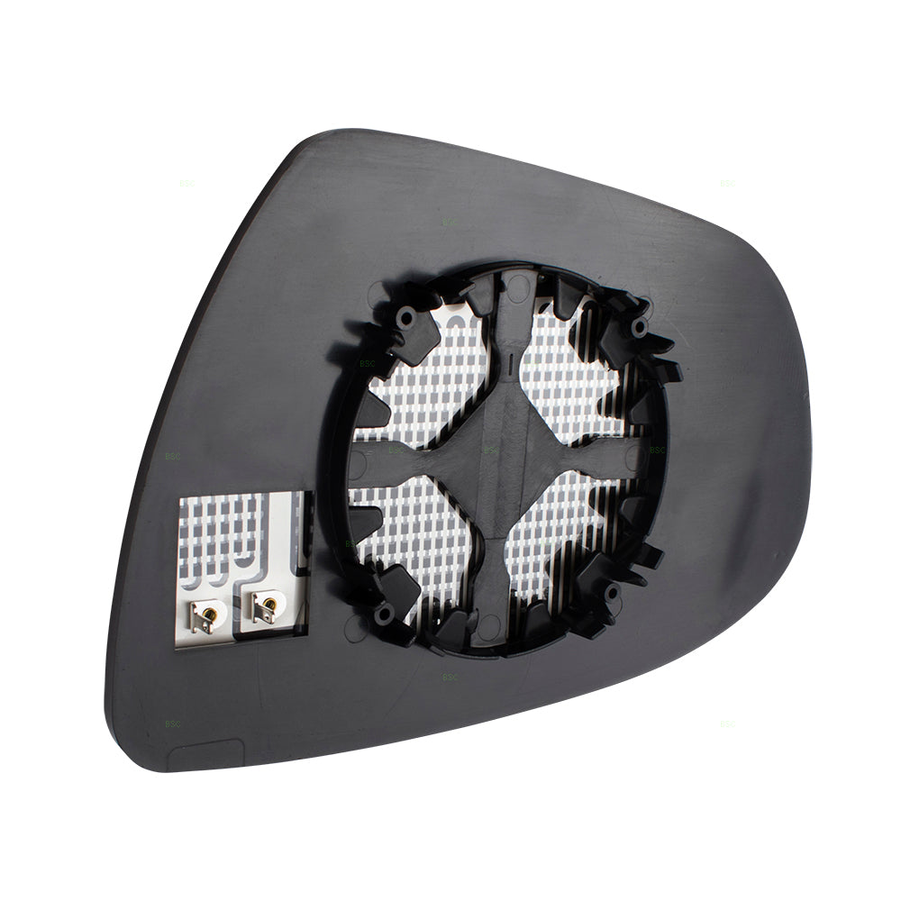 Brock Replacement Passengers Side View Mirror Glass & Base Heated compatible with Optima 876212T110
