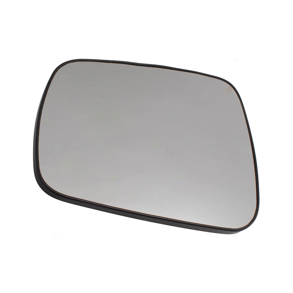 Brock Replacement for Pair Set Side View Mirror Glass & Bases Compatible with 08-14 Lancer 7632A635 7632A636