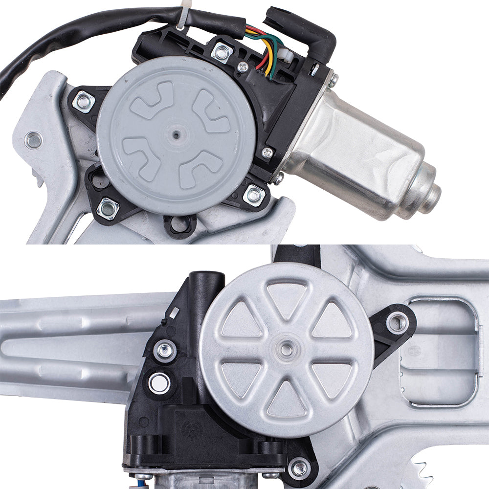 Brock Replacement Front & Rear Passenger Side Power Window Regulators W/Motor Set Compatible with 2008-11 Lancer Built to 2/11 08-11 Lancer Evolution Built to 2/11 10-11 Lancer Sportback Built to 2/11