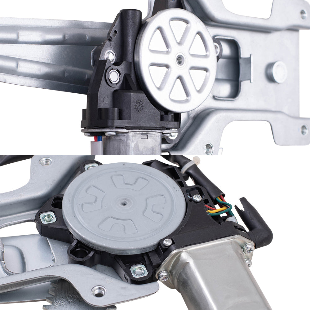 Brock Replacement Front & Rear Passenger Side Power Window Regulators W/Motor Set Compatible with 2008-11 Lancer Built to 2/11 08-11 Lancer Evolution Built to 2/11 10-11 Lancer Sportback Built to 2/11