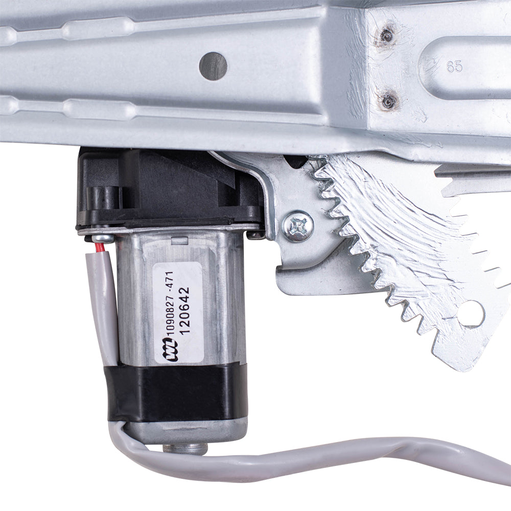 Brock Replacement Drivers Rear Power Window Lift Regulator w/ Motor Assembly Compatible with 08-11 Lancer Evolution Sportback 5743A065