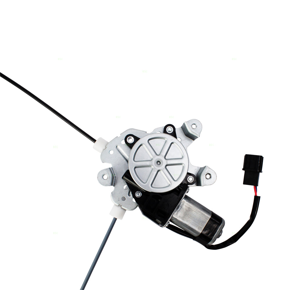 Brock Replacement Passengers Power Front Window Lift Regulator & Motor Assembly Compatible with 03-06 Outlander MR573878 MR987070