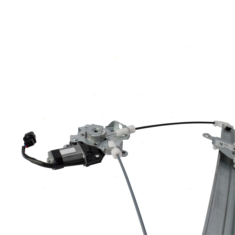 Brock Replacement Passengers Power Front Window Lift Regulator & Motor Assembly Compatible with 03-06 Outlander MR573878 MR987070