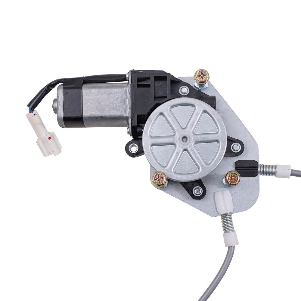 Brock Replacement Driver and Passenger Side Power Window Regulators w/Motor Compatible with 2003-2008 Tiburon