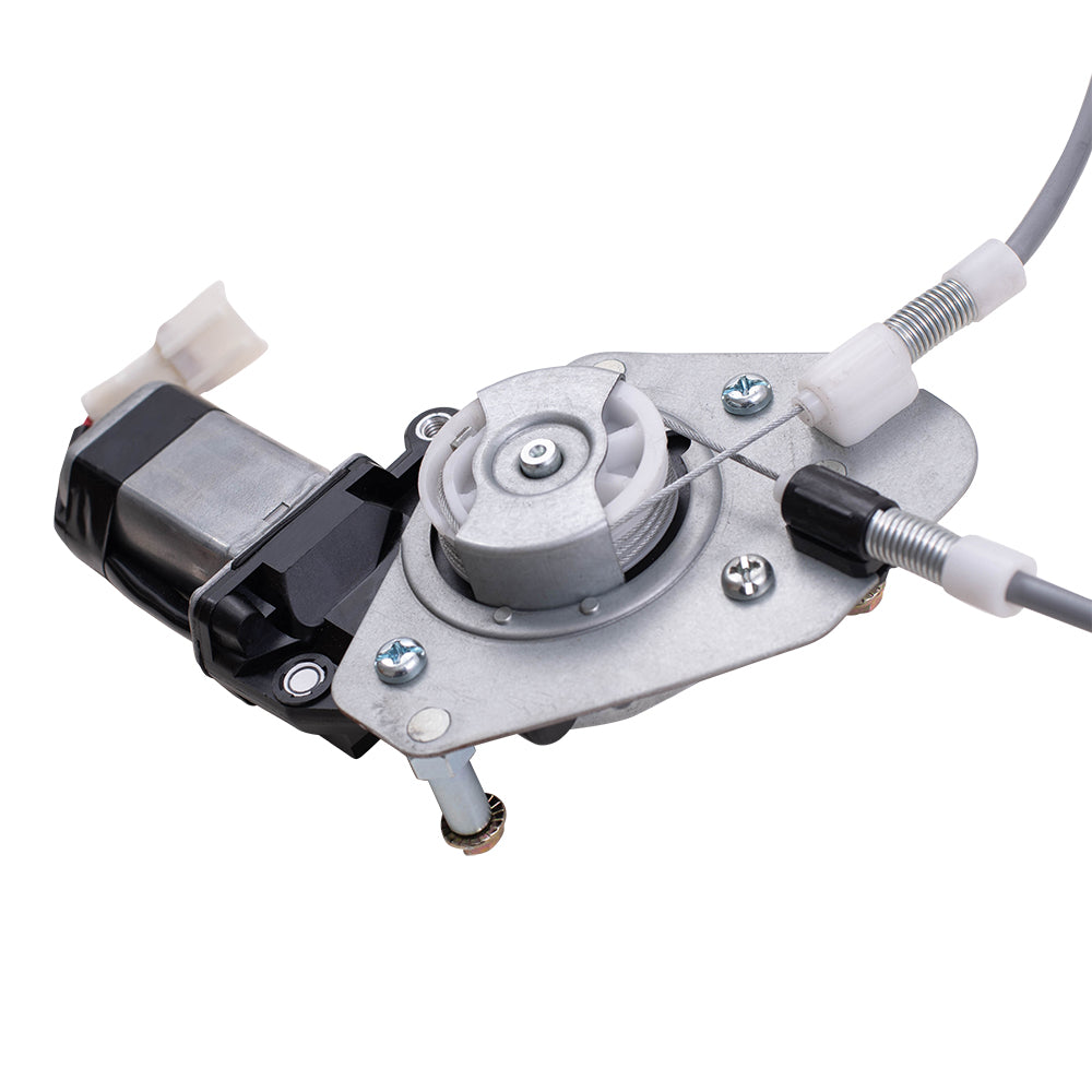 Brock Replacement Driver and Passenger Side Power Window Regulators w/Motor Compatible with 2003-2008 Tiburon