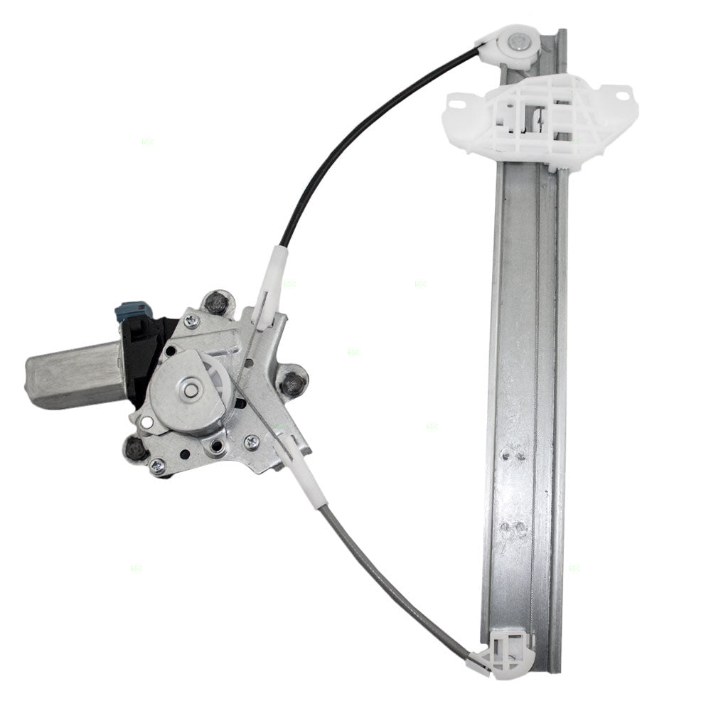 Brock Replacement Drivers Rear Power Window Lift Regulator with Motor Assembly Compatible with 96-00 Elantra 9881029000