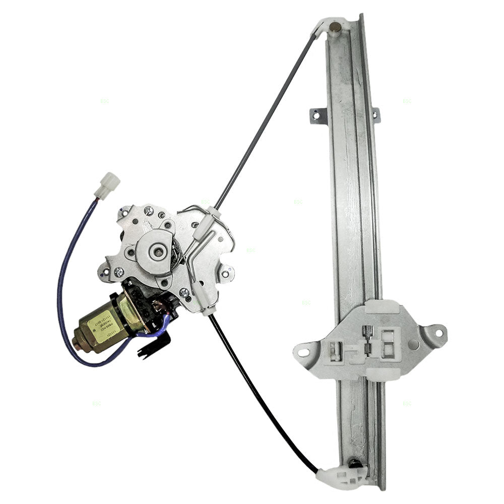 Brock Replacement Drivers Rear Power Window Lift Regulator with Motor Assembly Compatible with 02-03 Lancer MR503991