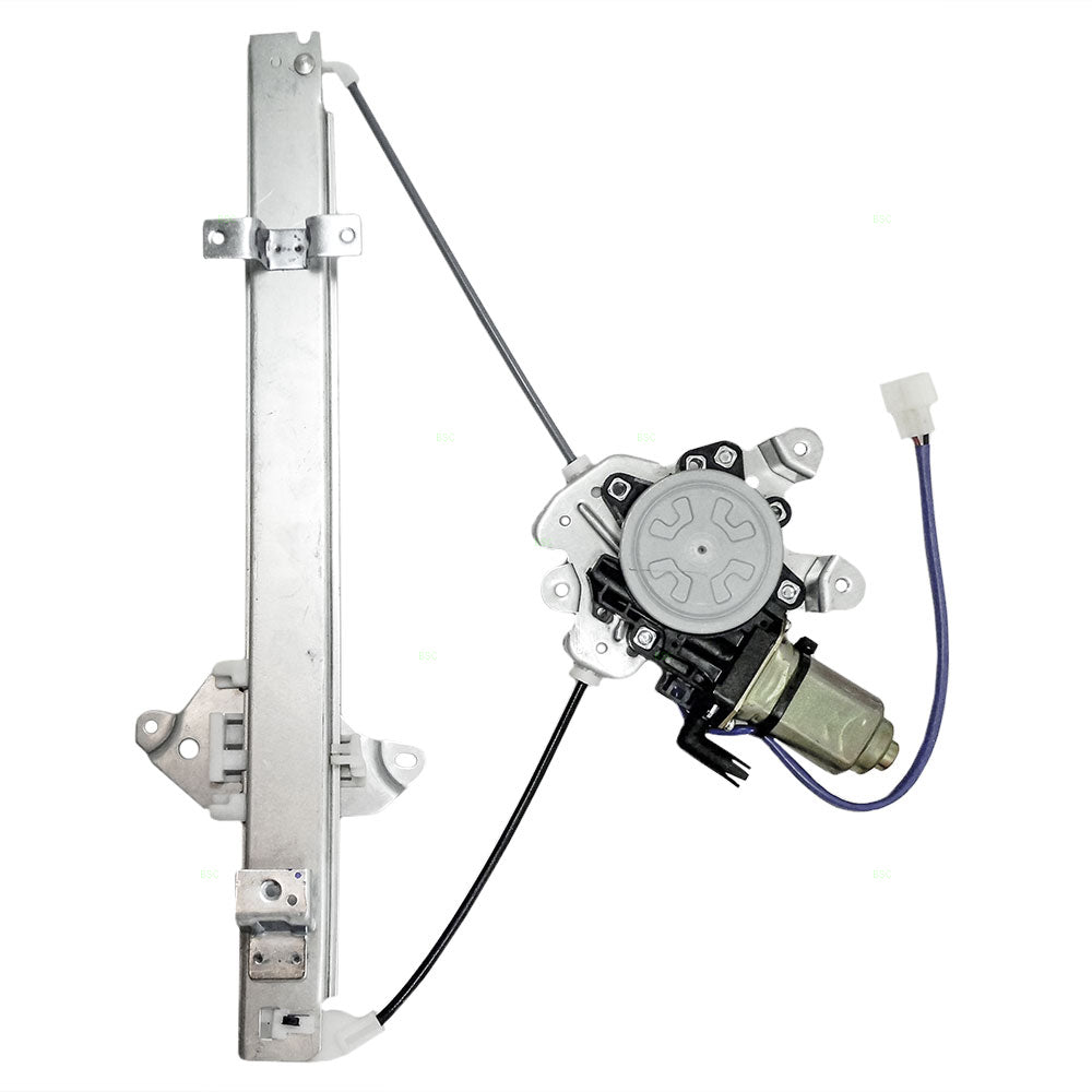 Brock Replacement Drivers Rear Power Window Lift Regulator with Motor Assembly Compatible with 02-03 Lancer MR503991