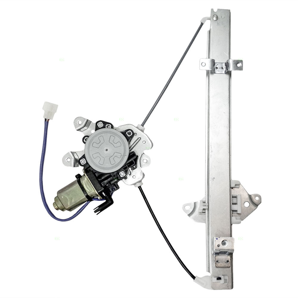 Brock Replacement Passengers Rear Power Window Lift Regulator with Motor Assembly Compatible with 02-03 Lancer MR503992