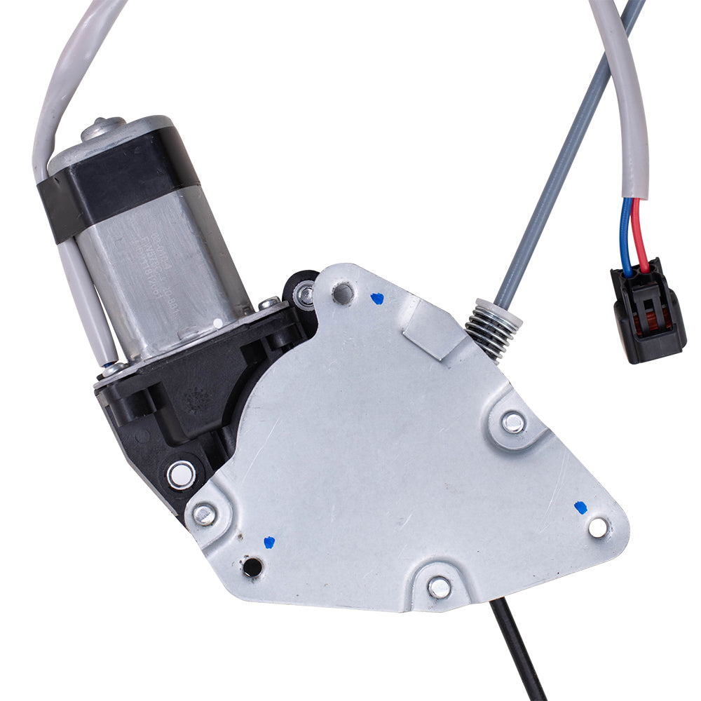 Brock Replacement Passengers Rear Power Window Lift Regulator w/ Motor Assembly Compatible with 98-04 Passport Rodeo 8972544541 IZ1551102
