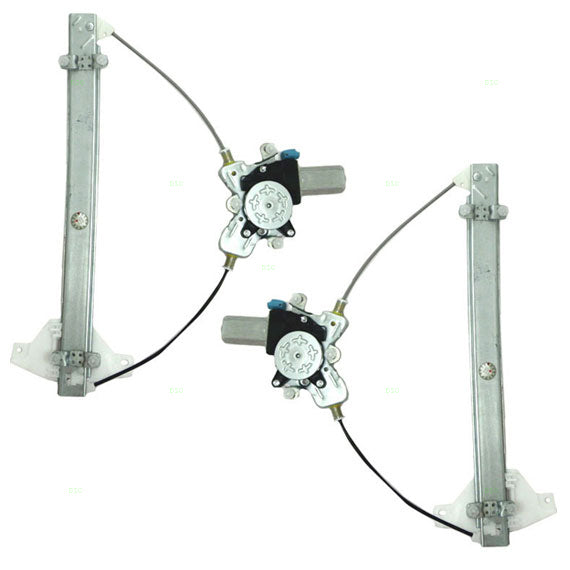 Brock Replacement Driver and Passenger Front Power Window Lift Regulators & Motors Assemblies Compatible with 99-05 Sonata 8240338011 8240438011