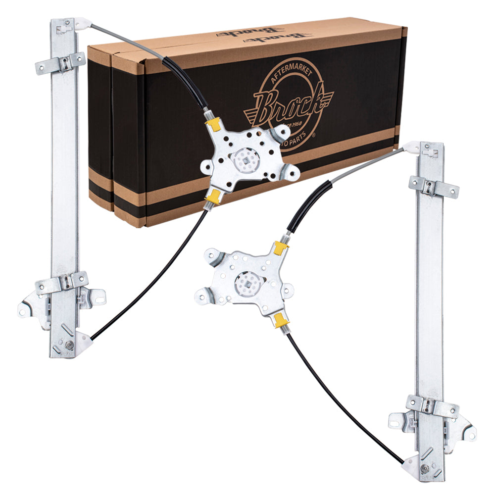 Window Regulator w/o Motor for 2003-2006 Outlander Front MR573877 Set MI1350124