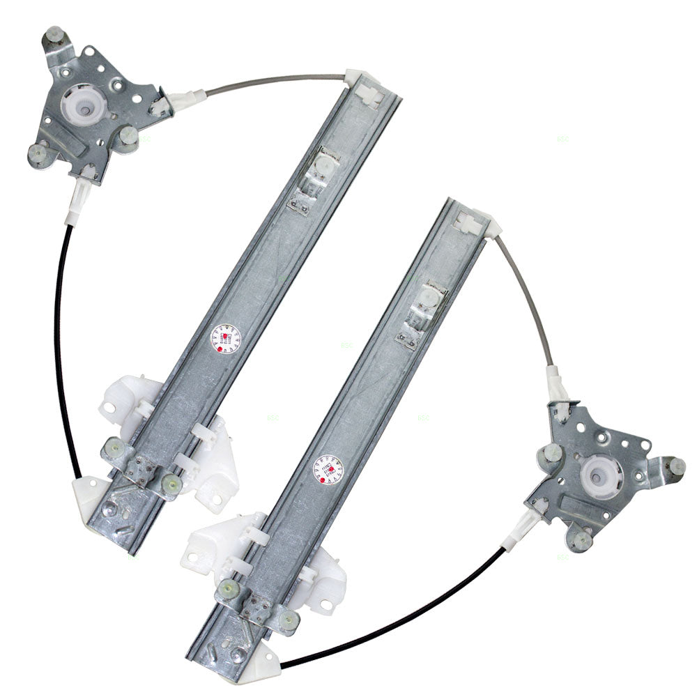 Brock Replacement Driver and Passenger Rear Power Window Lift Regulators Compatible with 96-00 Elantra 8340329011 8340429011