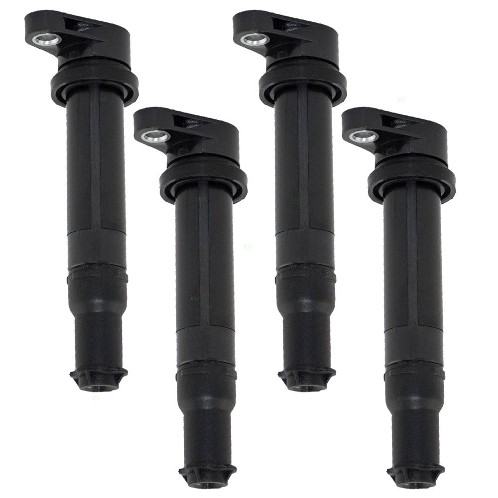 Brock Replacement 4 Piece Set of Ignition Spark Plug Coils Compatible with Accent Rio Rio5 2730126640 27301-26640