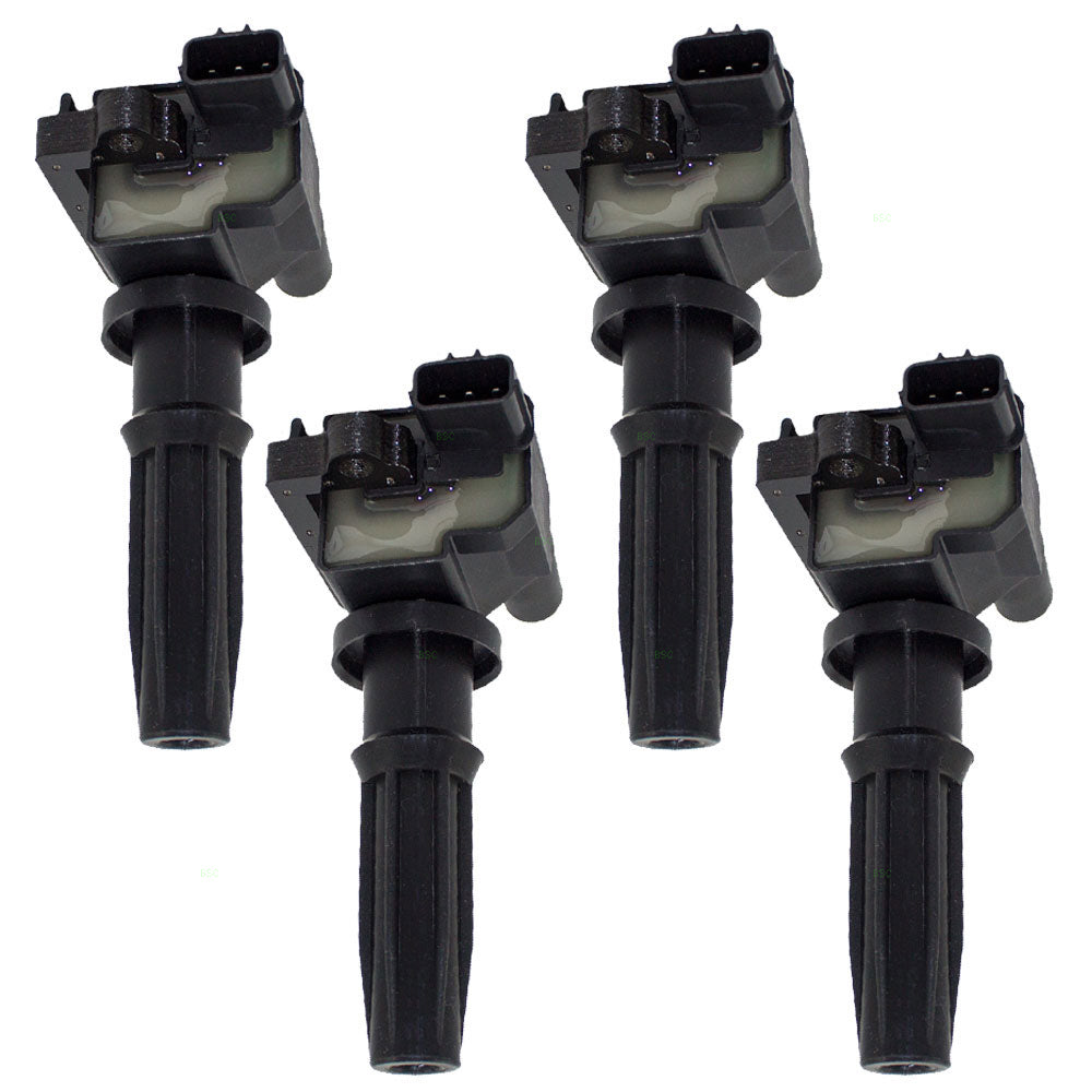 Brock Replacement 4 Piece Set of Ignition Spark Plug Coils Compatible with 1999-2005 Sonata 2.4L 2730138020