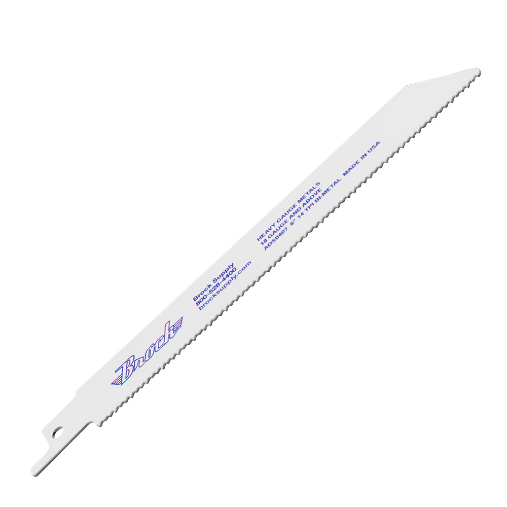 50 Pk Premium Bi-Metal 14 TPI Reciprocating Saw Blades Plastic Wood Non-Ferrous Metal for Industrial Shop Home DIY Hobby