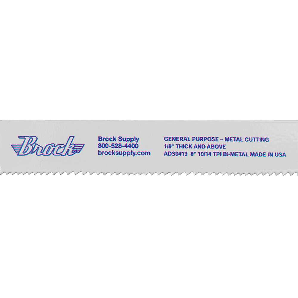 50 Pc Set Pack Premium Bi Metal 10/14 TPI 8" x 3/4" x .035 Reciprocating Saw Blades Plastic Wood Non-Ferrous for Industrial Shop DIY Hobby