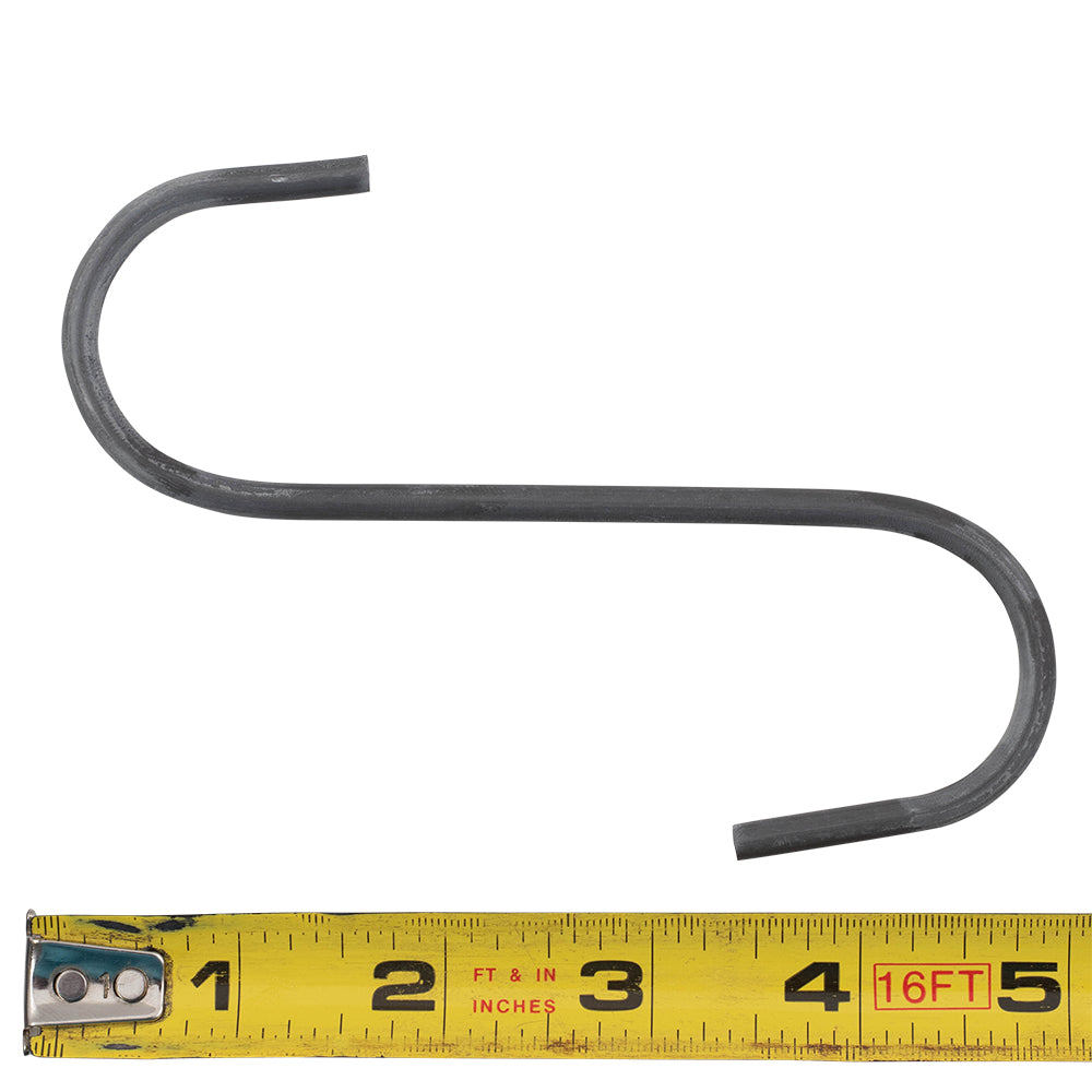 100 Pc Box 5" Steel Storage S Hooks for Warehouse Retail Garage Industrial