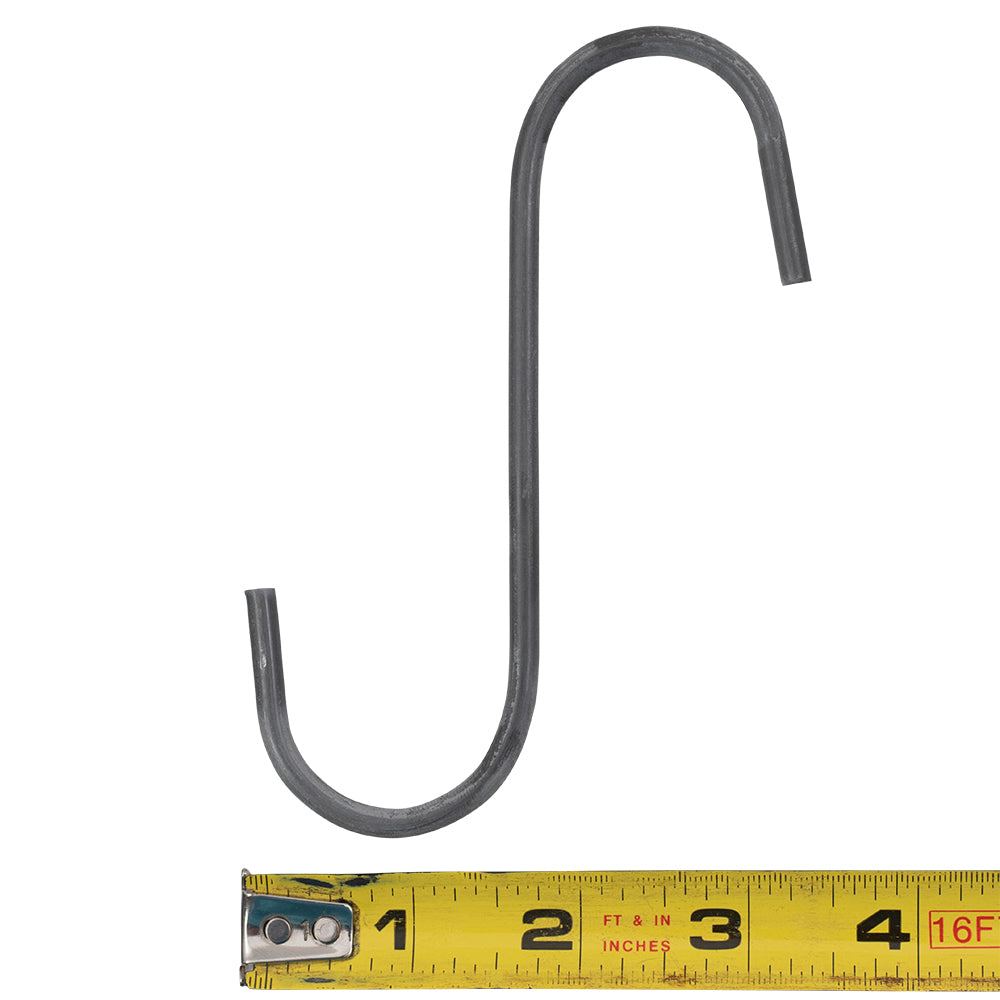 100 Pc Box 5" Steel Storage S Hooks for Warehouse Retail Garage Industrial