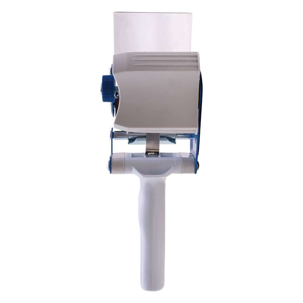 3" Tape Holder Dispenser Gun Heavy Duty w/ Metal Cutter Adjustable Tension & Metal Anti-Reversing Plate for Ship Storage Warehouse Retail