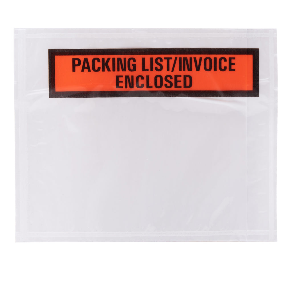 Brock ADS0652C Packing List/Invoice Enclosed Envelope Clear With Self-Adhesive Backing 1000/Case