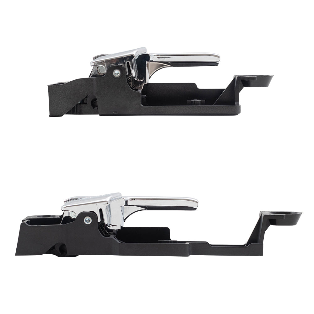 Brock Replacement Passengers Set of Inside Interior Front & Rear Chrome Door Handles Replacement for 2006-2012 Fusion MKZ 6E5Z5422600AA BE5Z5422600A