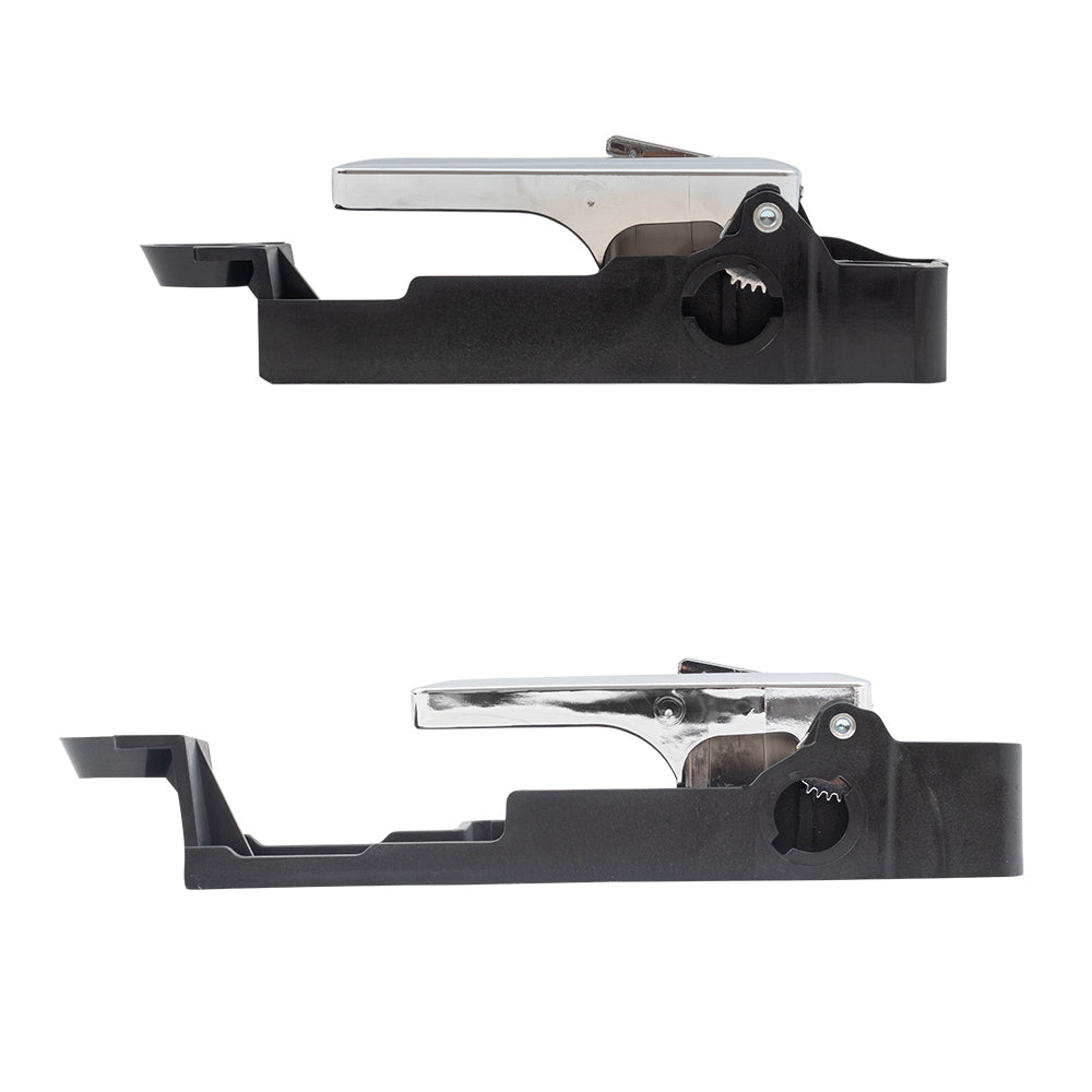 Brock Replacement Passengers Set of Inside Interior Front & Rear Chrome Door Handles Replacement for 2006-2012 Fusion MKZ 6E5Z5422600AA BE5Z5422600A