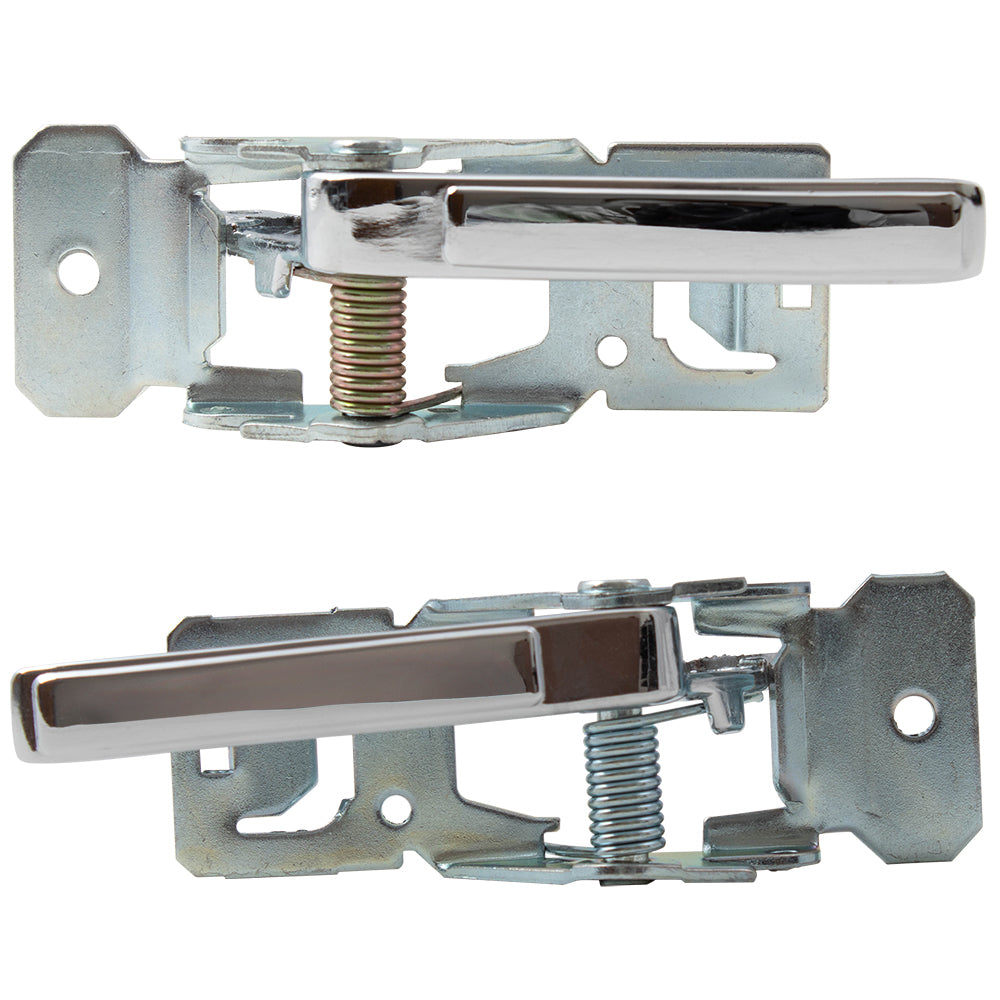Brock Replacement Pair Set Inside Interior Chrome Door Handles Compatible with Various Models 20456979 20610476