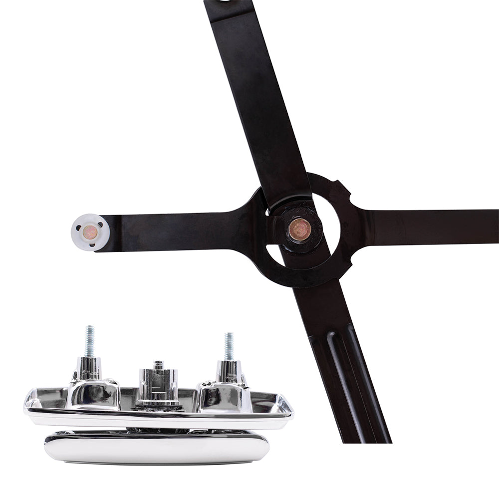 Brock Replacement 3 Piece Set of Front Manual Window Lift Regulators with Rear Gate Window Crank Handle Compatible with 1978-1991 C/K Pickup Truck Jimmy Blazer Suburban