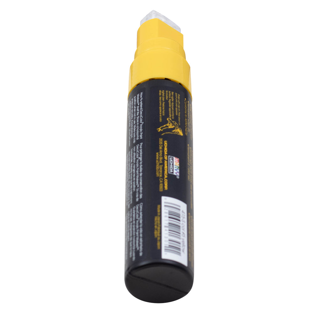 Single Yellow Decocolor Paint Marker Pen Extra Broad Line Point 1/2" Tip Water Based Acrylic for Wood Plastic Paper Foam