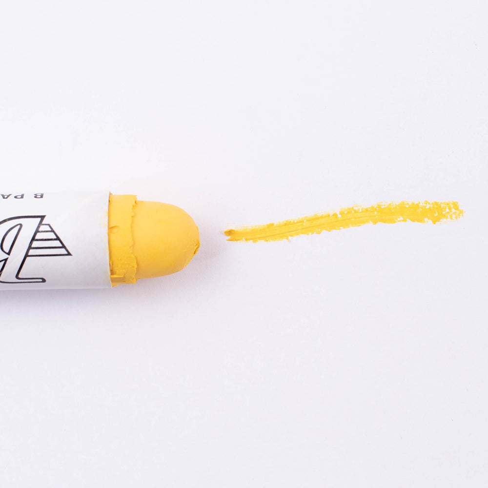Brock Yellow B Paintstik Marker - Multi-Purpose Permanent Solid Paint Marking Crayon For Oily-Wet-Dry-Cold Surfaces - Weather & UV Resistant – Dozen