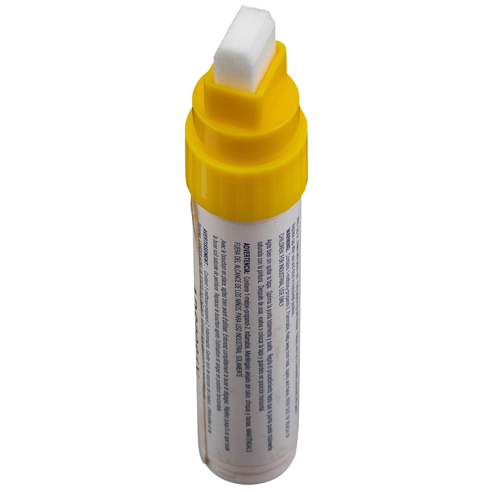 1 Yellow Markal Pro Max Broad Tip Paint Marker All Surface Weather Proof Pen on Metal Plastic Glass for Auto Industrial Construction Art