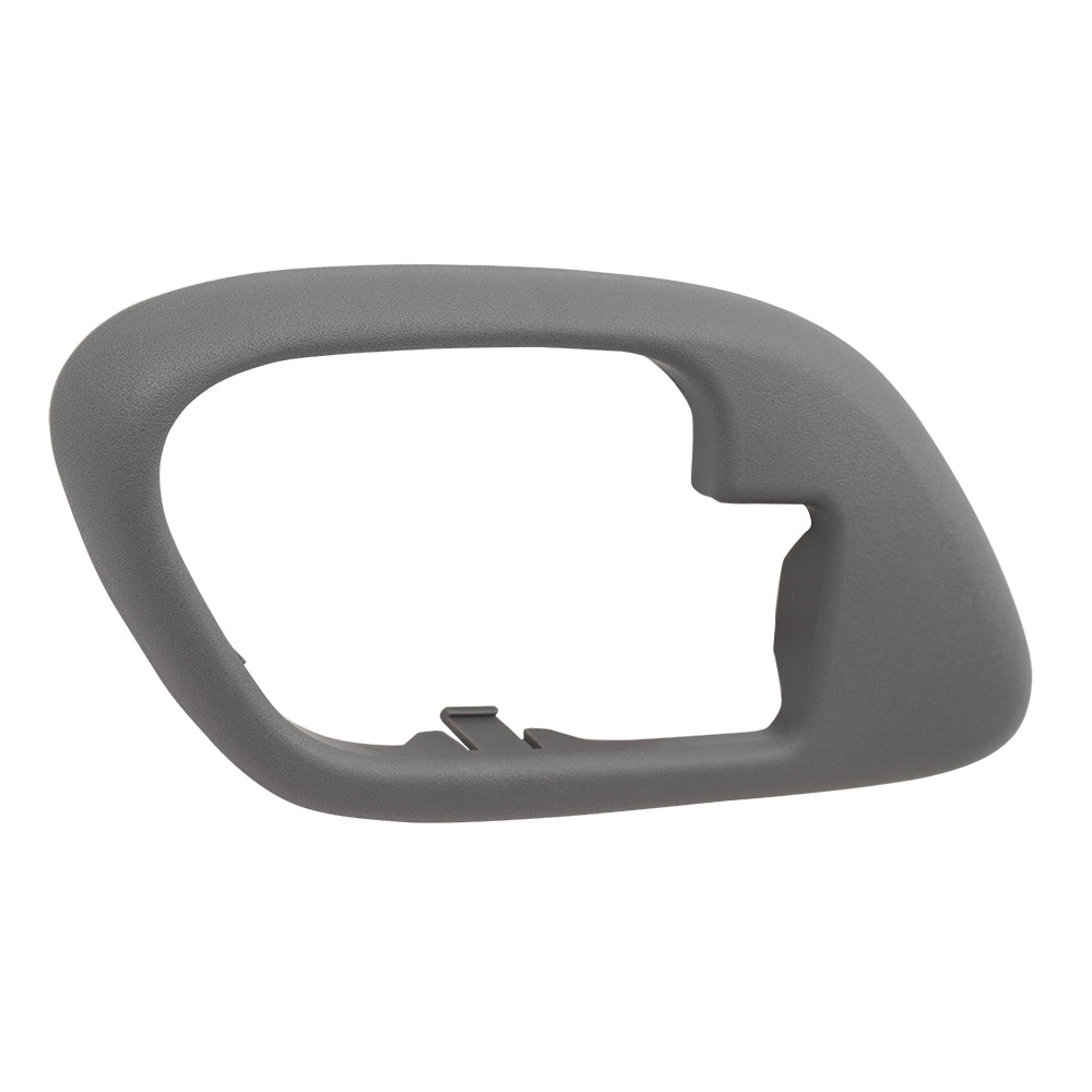 Brock Replacement Drivers Inside Inner Gray Door Handle Trim Bezel Compatible with 1995-2002 C/K Old Body Style Pickup Truck 15708079