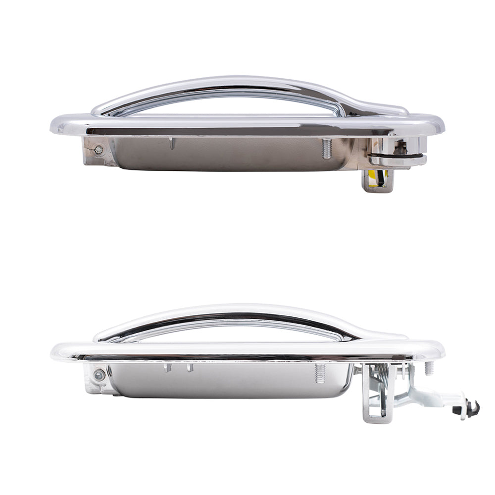 Brock Replacement Front and Rear Outside Door Handles 4 Piece Set Compatible with 2000-2007 Various Model Trucks & SUVs