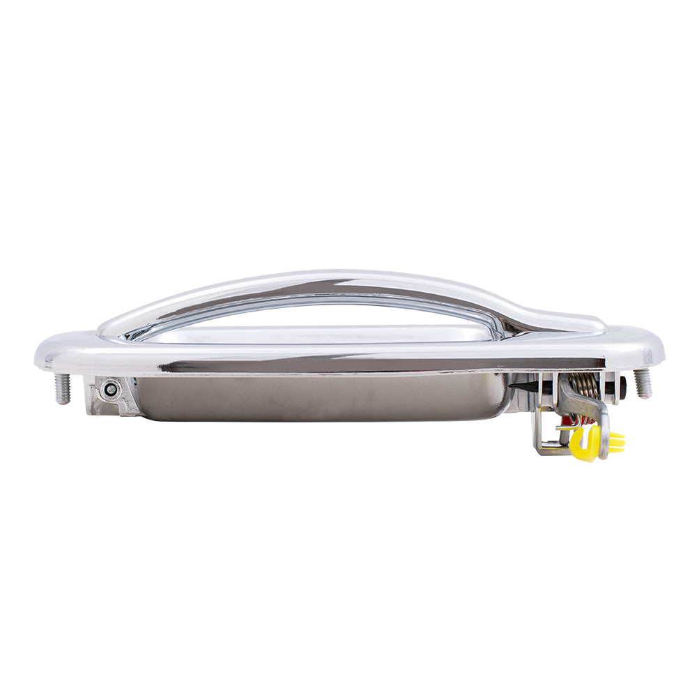 Brock Replacement Passengers Front Outside Outer Chrome Specialty Door Handle with Keyhole compatible with Pickup Truck