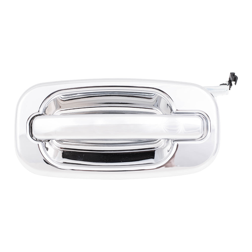 Brock Replacement Drivers Outside Rear Chrome Specialty Door Handle compatible with SUV Pickup Truck