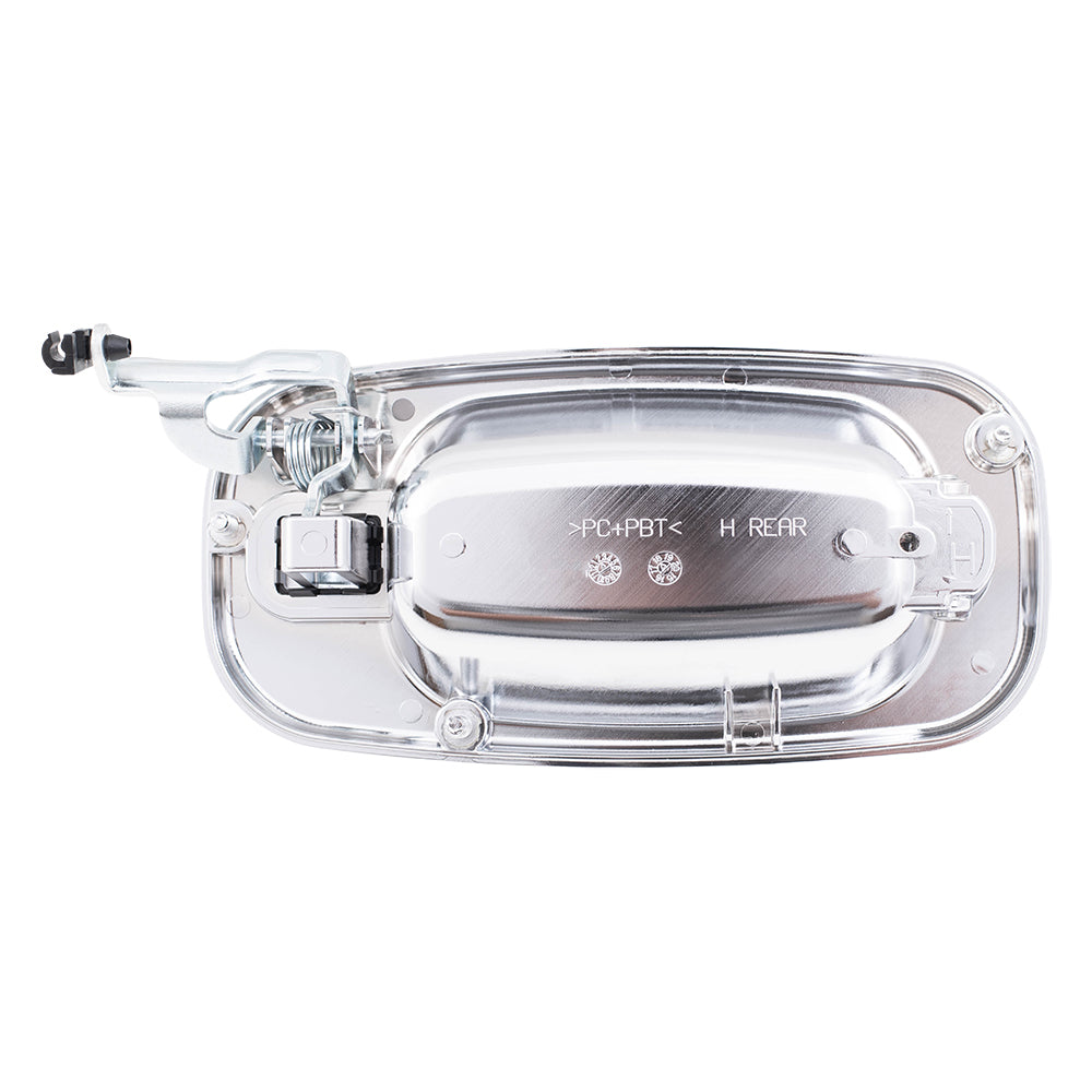 Brock Replacement Drivers Outside Rear Chrome Specialty Door Handle compatible with SUV Pickup Truck