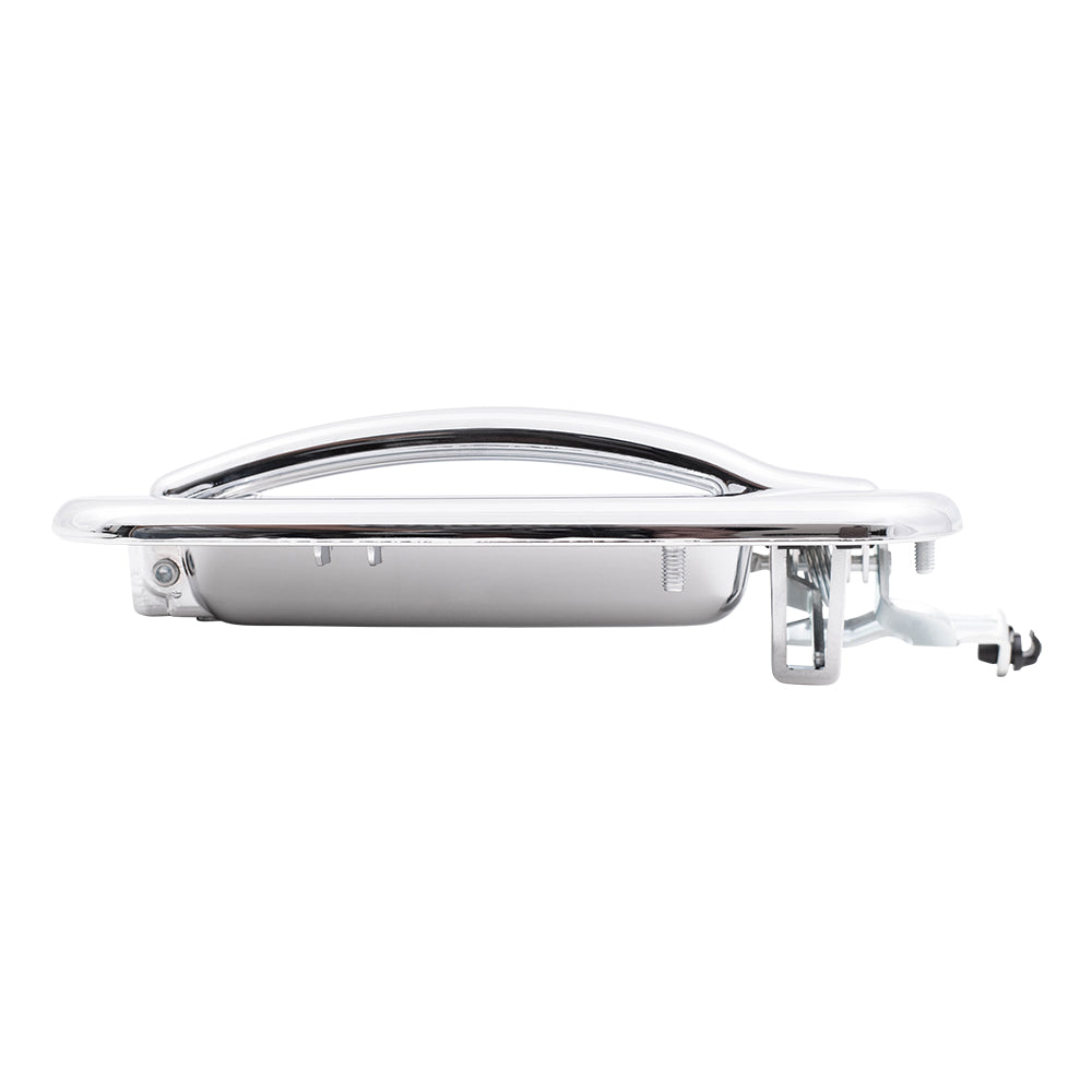 Brock Replacement Drivers Outside Rear Chrome Specialty Door Handle compatible with SUV Pickup Truck