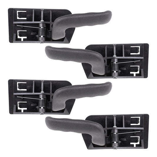 Brock Replacement Driver and Passenger Front and Rear Inside Inner Door Handles Compatible with Silverado Sierra Avalanche Suburban Tahoe Yukon 15760297 15760298