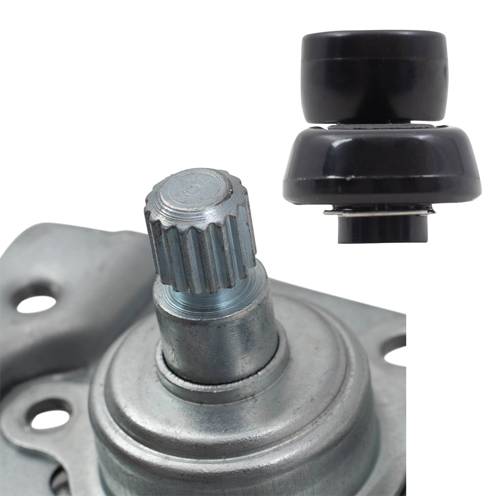 Brock Replacement 4 Pc Set Front Manual Window Regulators & Crank Handles Compatible with 1990-1995 4Runner w/out Vent Window 6980235010 6980135010