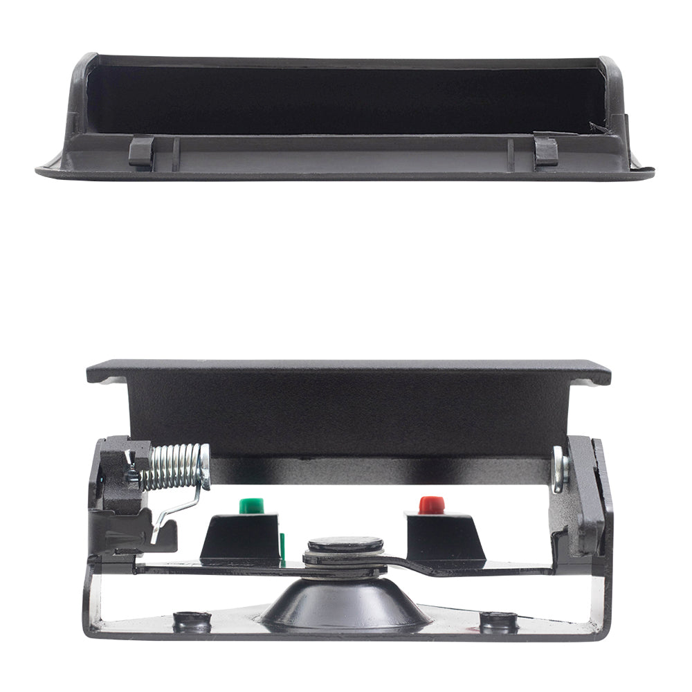 Brock Replacement Black Tailgate Handle and Bezel Set Compatible with 1988-2002 C/K Trucks